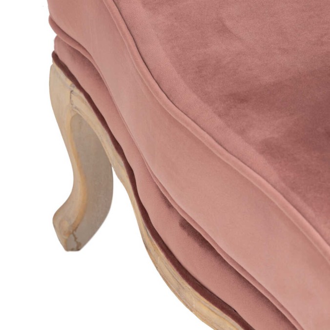 butaca velvet-madera melocoton 64x72x92 cm