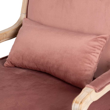 butaca velvet-madera melocoton 64x72x92 cm