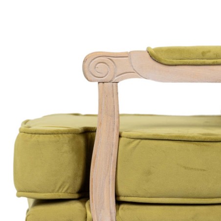 butaca velvet-madera verde oliva 64x72x92 cm