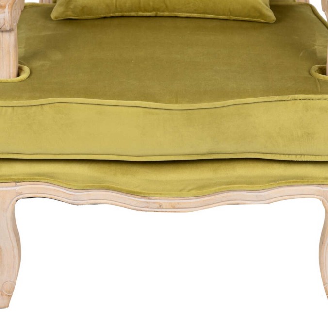butaca velvet-madera verde oliva 64x72x92 cm butaca velvet-madera verde oliva 64x72x92 cm