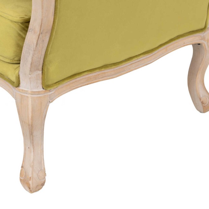 butaca velvet-madera verde oliva 64x72x92 cm butaca velvet-madera verde oliva 64x72x92 cm