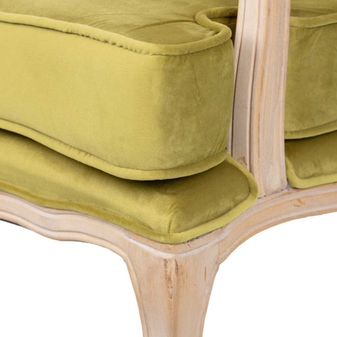 butaca velvet-madera verde oliva 64x72x92 cm butaca velvet-madera verde oliva 64x72x92 cm