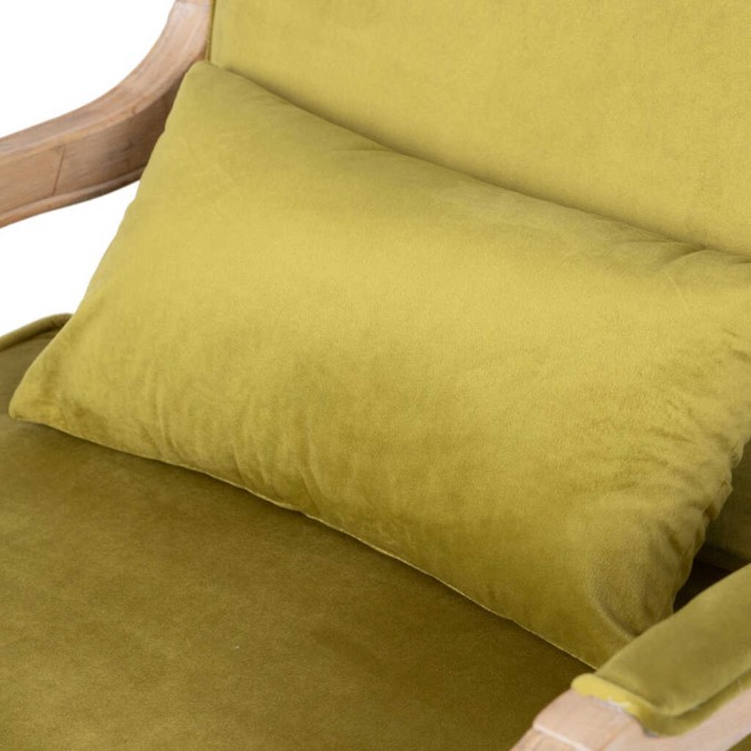 butaca velvet-madera verde oliva 64x72x92 cm butaca velvet-madera verde oliva 64x72x92 cm