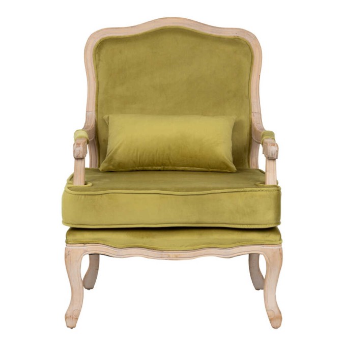 butaca velvet-madera verde oliva 64x72x92 cm butaca velvet-madera verde oliva 64x72x92 cm