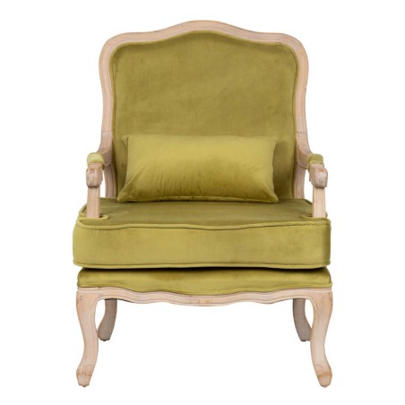butaca velvet-madera verde oliva 64x72x92 cm