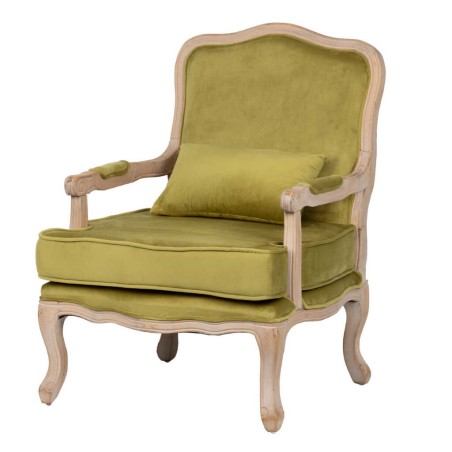 butaca velvet-madera verde oliva 64x72x92 cm