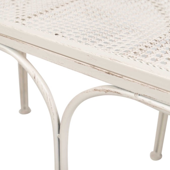 banco forja blanca antique 110x66x95 cm banco forja blanca antique 110x66x95 cm