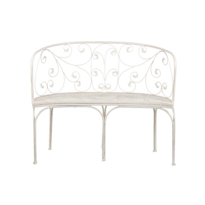 banco forja blanca antique 110x66x95 cm banco forja blanca antique 110x66x95 cm