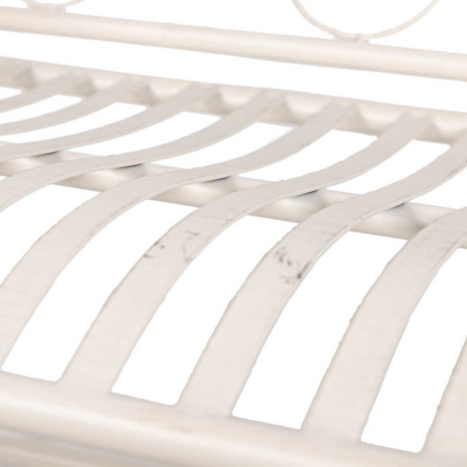 banco forja blanca antique 110x66x95 cm banco forja blanca antique 110x66x95 cm