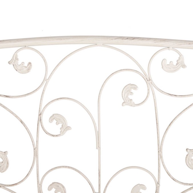 banco forja blanca antique 110x66x95 cm banco forja blanca antique 110x66x95 cm