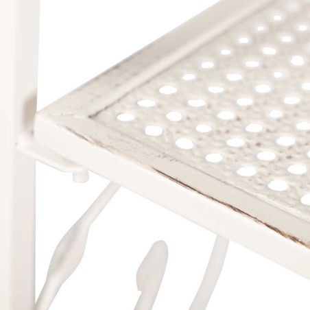 perchero forja blanca antique 140x40x170 cm