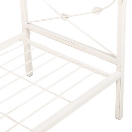 perchero forja blanca antique 140x40x170 cm