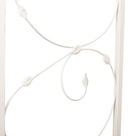 perchero forja blanca antique 140x40x170 cm