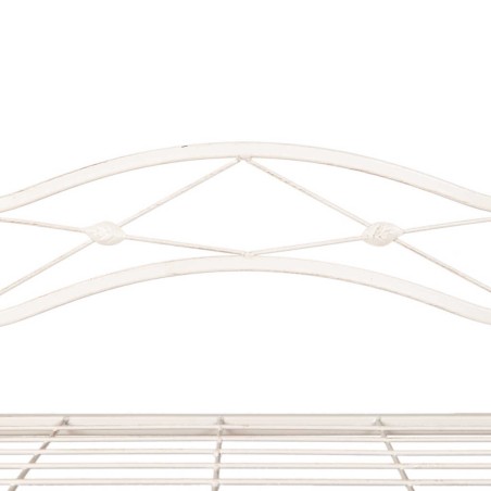 perchero forja blanca antique 140x40x170 cm