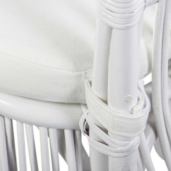 silla con cojin lino-ratan 52x60x93 cm