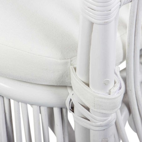 silla con cojin lino-ratan 52x60x93 cm