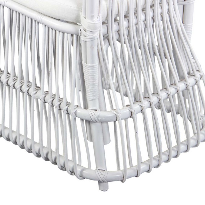 silla con cojin lino-ratan 52x60x93 cm