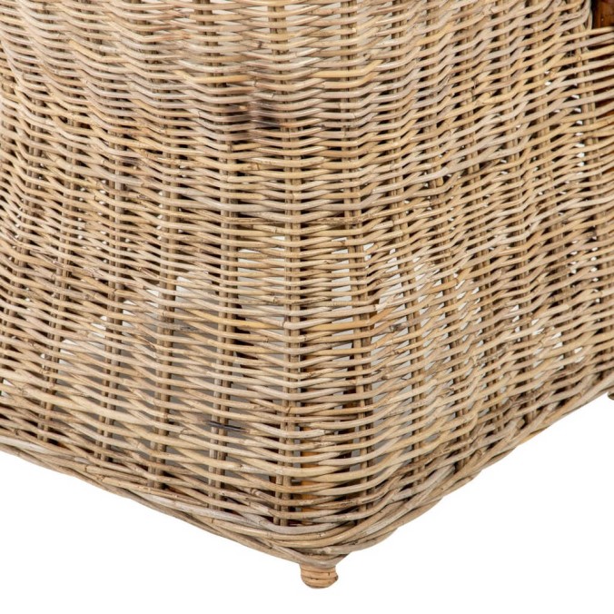 sillon c/cojin beige ratan natural 60x57x85 cm