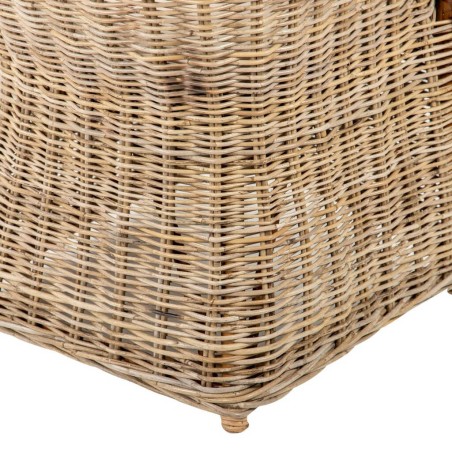 sillon c/cojin beige ratan natural 60x57x85 cm