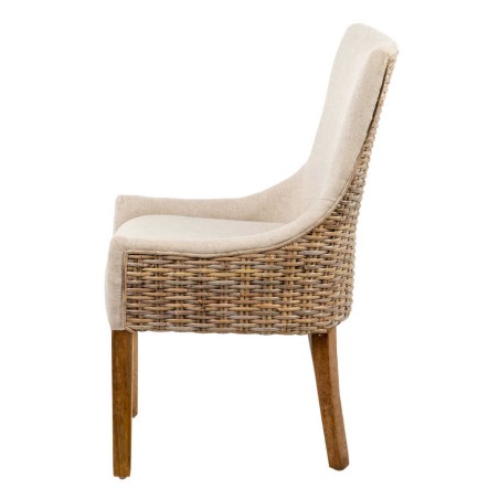 silla ratan-lino-madera beige-natural 54x52x91 cm