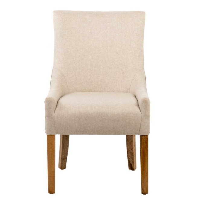 silla ratan-lino-madera beige-natural 54x52x91 cm