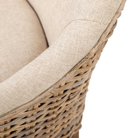 silla ratan-lino-madera beige-natural 54x52x91 cm