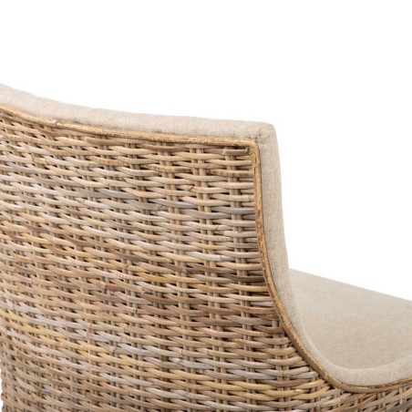silla ratan-lino-madera beige-natural 70x64x79 cm