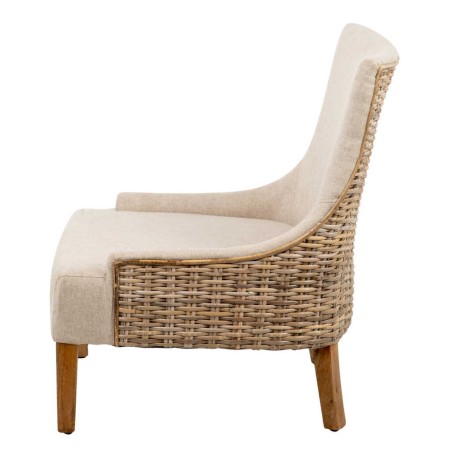 silla ratan-lino-madera beige-natural 70x64x79 cm