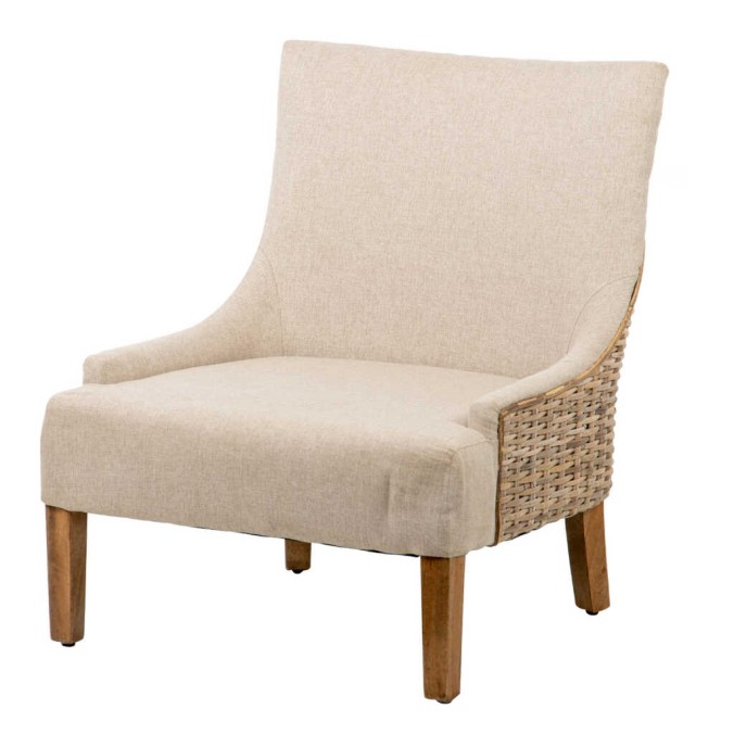 silla ratan-lino-madera beige-natural 70x64x79 cm