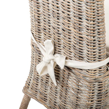 silla con cojin lino-ratan 60x52x94 cm