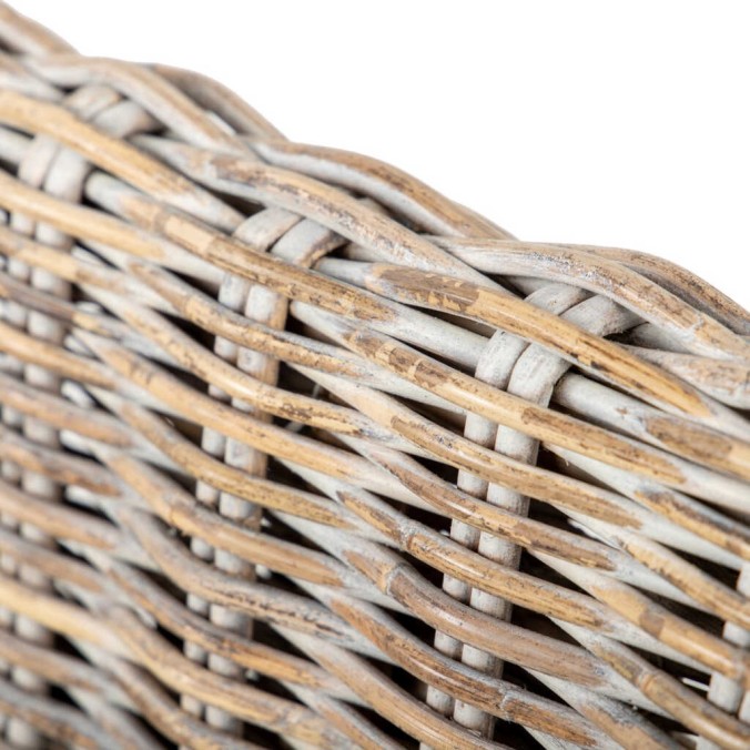 silla con cojin lino-ratan 60x52x94 cm