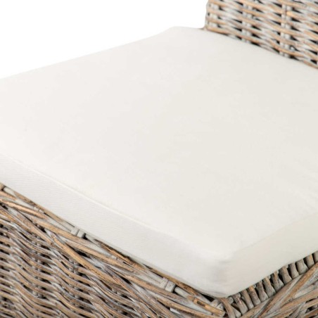 silla con cojin lino-ratan 60x52x94 cm