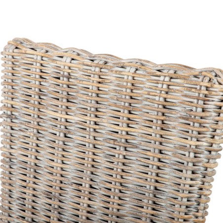 silla con cojin lino-ratan 60x52x94 cm