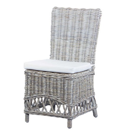 silla con cojin lino-ratan  60x52x94cm