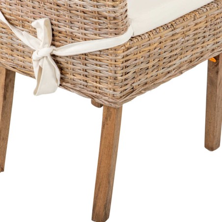 silla ratan-lino-madera beige-natural 53x48x98 cm