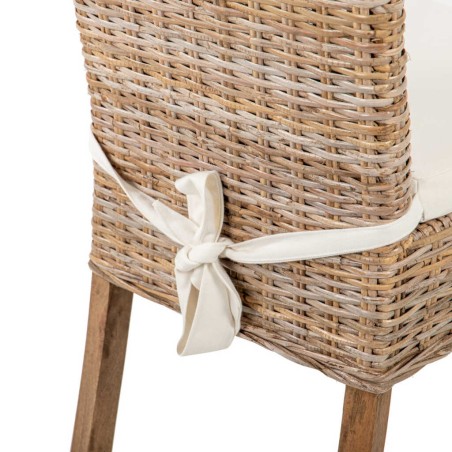 silla ratan-lino-madera beige-natural 53x48x98 cm
