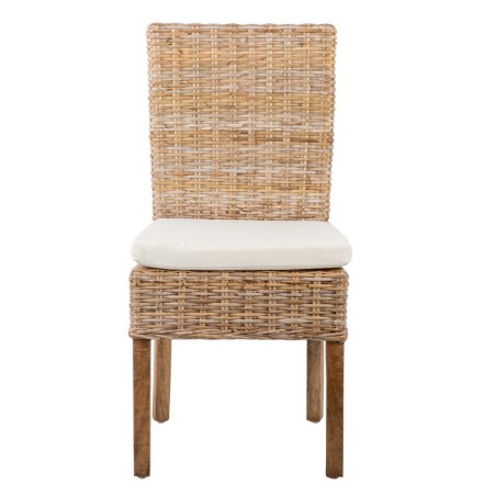 silla ratan-lino-madera beige-natural 53x48x98 cm