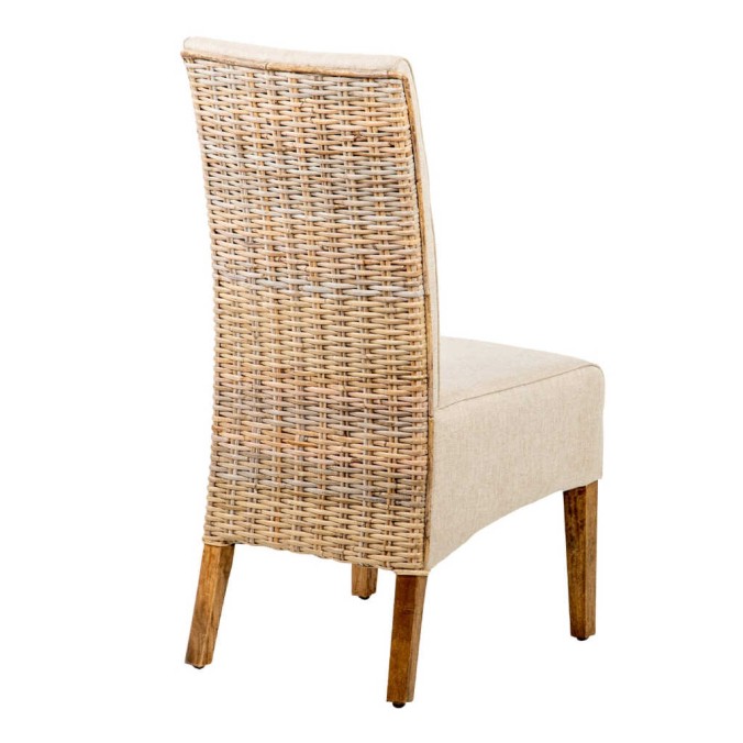 silla ratan-madera natural 63x47x100 cm