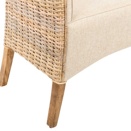 silla ratan-madera natural 63x47x100 cm