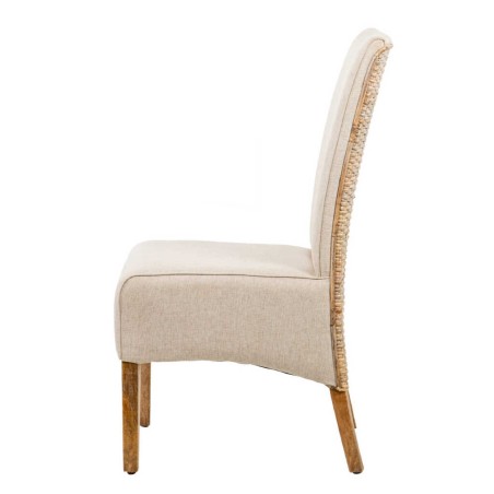 silla ratan-madera natural 63x47x100 cm