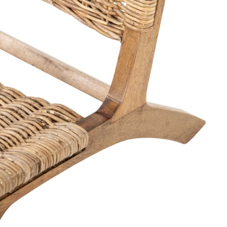 butaca mimbre-madera 77x61x72 cm