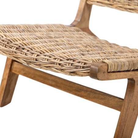 butaca mimbre-madera 77x61x72 cm