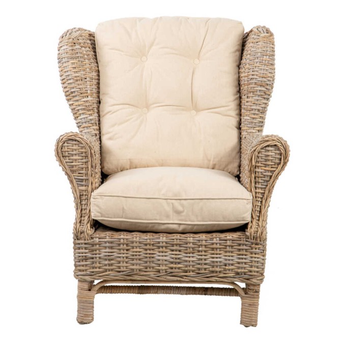 sillon ratan con cojin 83x78x95 cm