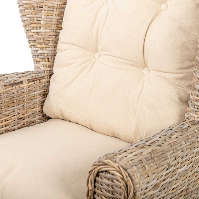 sillon ratan con cojin 83x78x95 cm