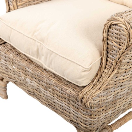 sillon ratan con cojin 83x78x95 cm