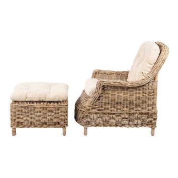 sillon c/puff cojin ratan/mimb. 95x55x90/56x56x43