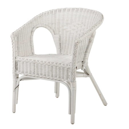 butaca ratan blanco 63x57x74 cm