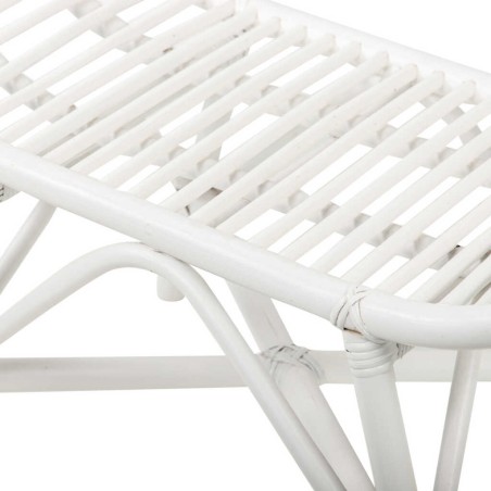 pie de cama ratan blanco 74x38x47 cm