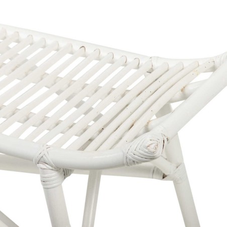 pie de cama ratan blanco 115x38x47 cm
