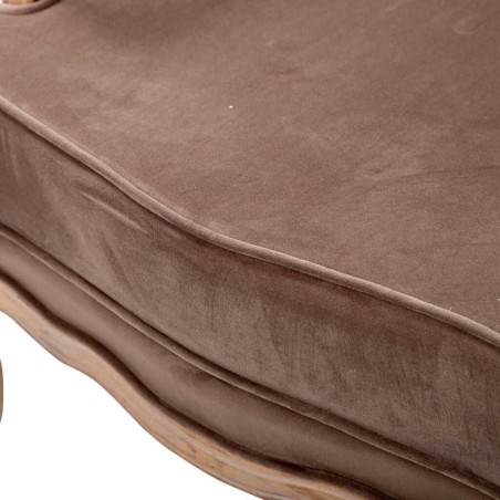 butacamadera-velvet marron 70x72x93 cm